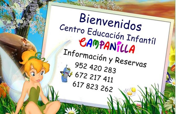el Centro de Educación Infantil Campanilla publicidad del jardín