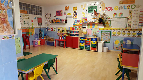 el Centro de Educación Infantil Campanilla interior del centro infantil